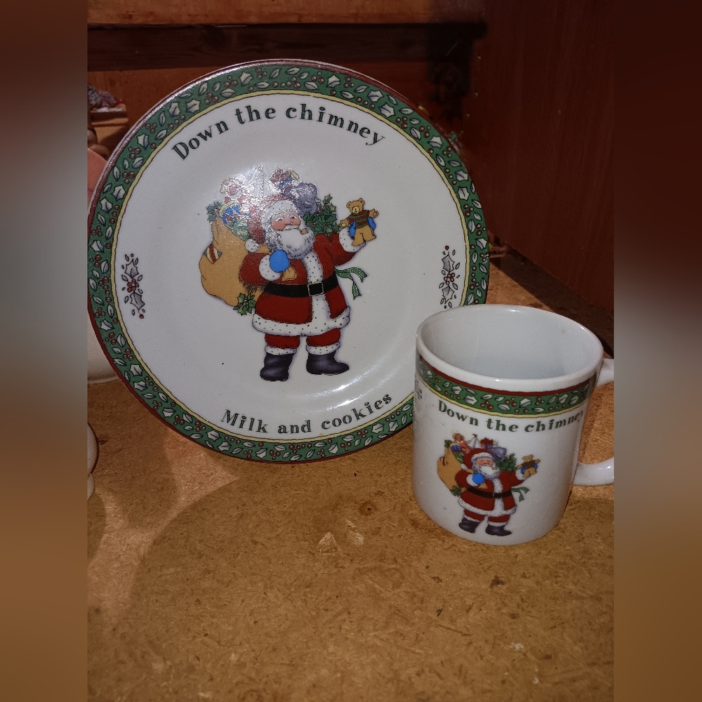 Christmas cup and saucer